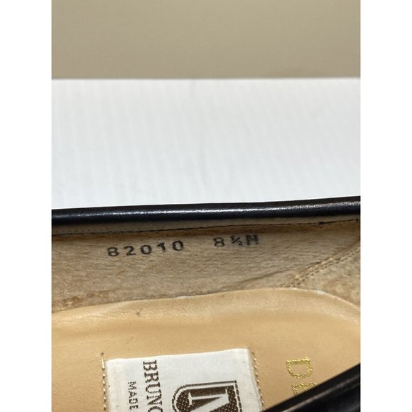 Bruno Magli Men’s Desi 82010 sz 8.5 M Dress Shoes Black Leather Made In Italy